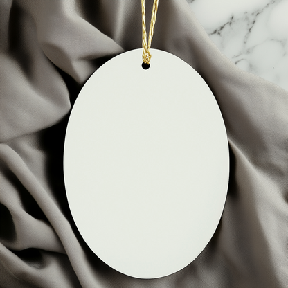 Turkish Van Cat Mom Gifts for Christmas - Oval Ornament 'I'm Not A Regular Mom. I'm A Turkish Van Mom.' - Image 3