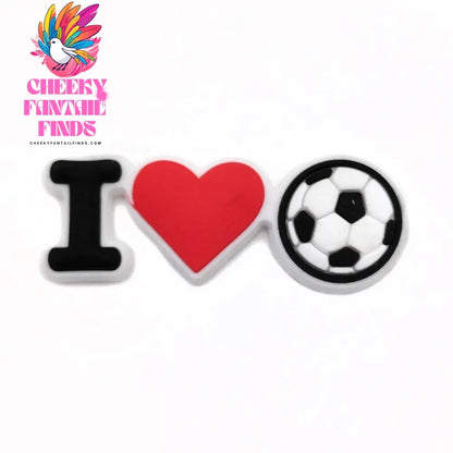 18pcs Cartoon Football Shoe Charms Design Shoe Decoration Fits For PVC Shoe Accessories Kids Boys Party Gifts Cheeky Fantail Finds