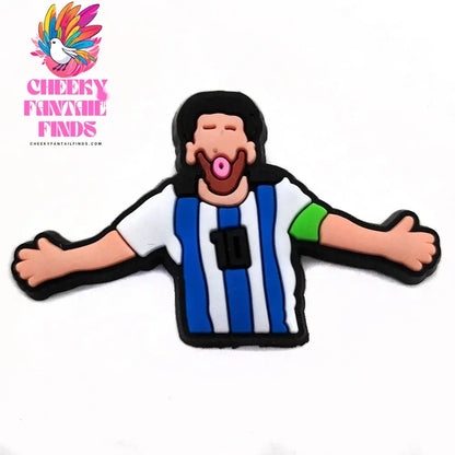 18pcs Cartoon Football Shoe Charms Design Shoe Decoration Fits For PVC Shoe Accessories Kids Boys Party Gifts Cheeky Fantail Finds