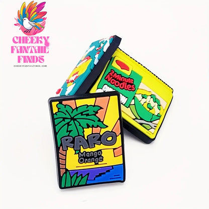18pcs Fun Cartoon Food Shoe Charms Set - Durable PVC, Easy Install for Shoe & Sandals - Perfect for Party Favors & Christmas Gifts Cheeky Fantail Finds