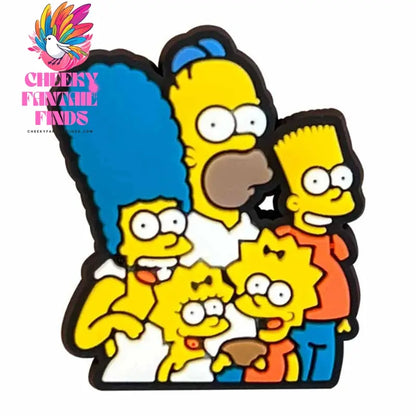 18pcs/set CCF Simpson Cartoon Comedy Series for Shoe Charms Accessories for Classic Clog Shoe Decoration Birthday Gifts Cheeky Fantail Finds