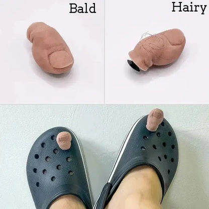 1PC 3D Creative Big Toe Alligator Hanging Shoe Toe Personality Decoration Funny Decor Creative Shoe Decoration Accessories Cheeky Fantail Finds