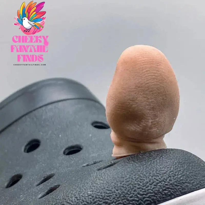 1PC 3D Creative Big Toe Alligator Hanging Shoe Toe Personality Decoration Funny Decor Creative Shoe Decoration Accessories Cheeky Fantail Finds