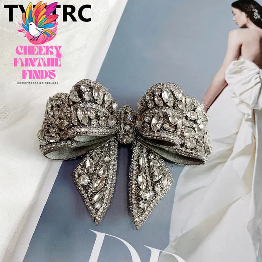 1PC Bowknot Bow Jewelry Shoe Flower High Quality Bridal Wedding Party High Heels Shoes DIY Manual Customization Shoe Decoration Cheeky Fantail Finds