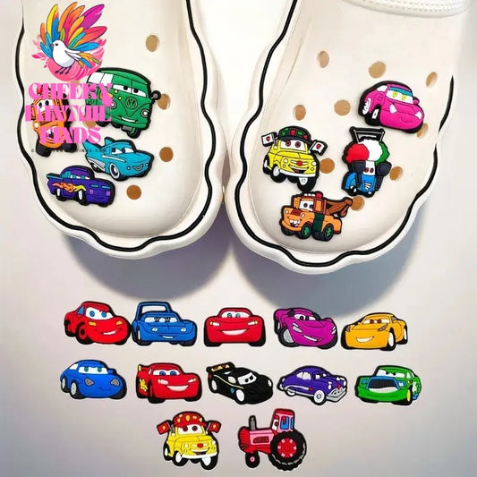 1PC Cartoon Lightning McQueen Cute Shoe Buckle Cheeky Fantail Finds