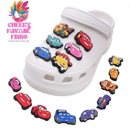1PC Cartoon Lightning McQueen Cute Shoe Buckle Cheeky Fantail Finds