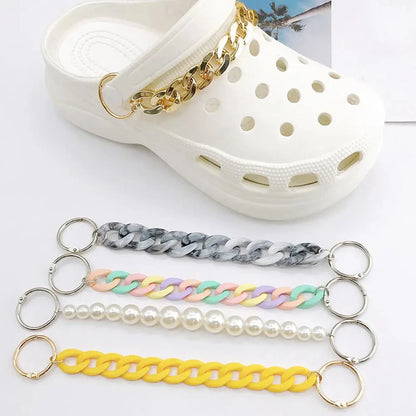 1PCS Charm Tassel Heart Pendant Boot Shoe Chain Sneakers Jewelry For Women Unisex Trendy Sports Shoes Chain Party Jewelry Gift Cheeky Fantail Finds