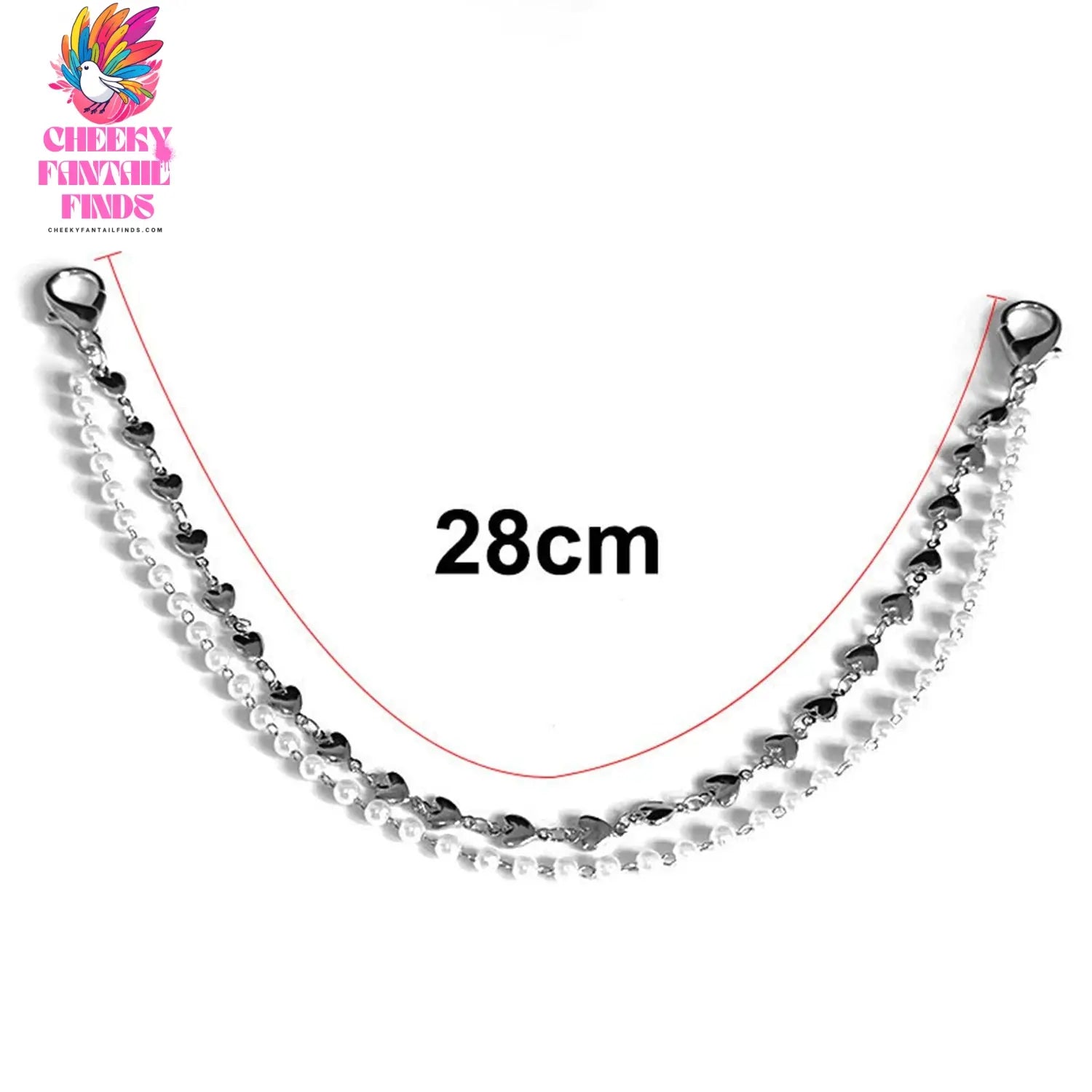 1PCS Charm Tassel Heart Pendant Boot Shoe Chain Sneakers Jewelry For Women Unisex Trendy Sports Shoes Chain Party Jewelry Gift Cheeky Fantail Finds