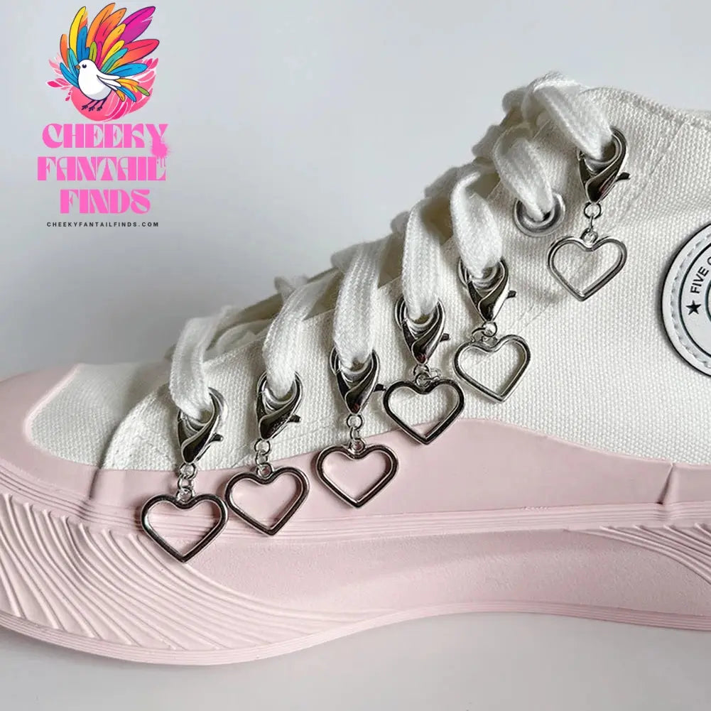 1PCS Charm Tassel Heart Pendant Boot Shoe Chain Sneakers Jewelry For Women Unisex Trendy Sports Shoes Chain Party Jewelry Gift Cheeky Fantail Finds
