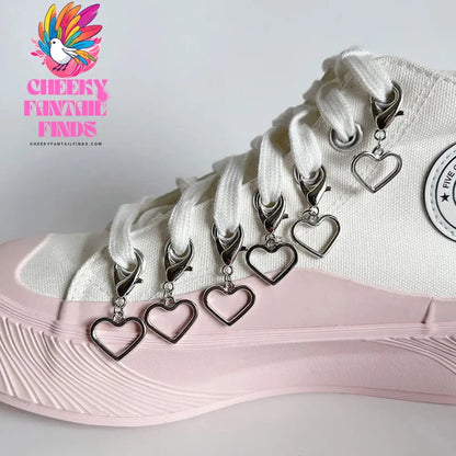 1PCS Charm Tassel Heart Pendant Boot Shoe Chain Sneakers Jewelry For Women Unisex Trendy Sports Shoes Chain Party Jewelry Gift Cheeky Fantail Finds