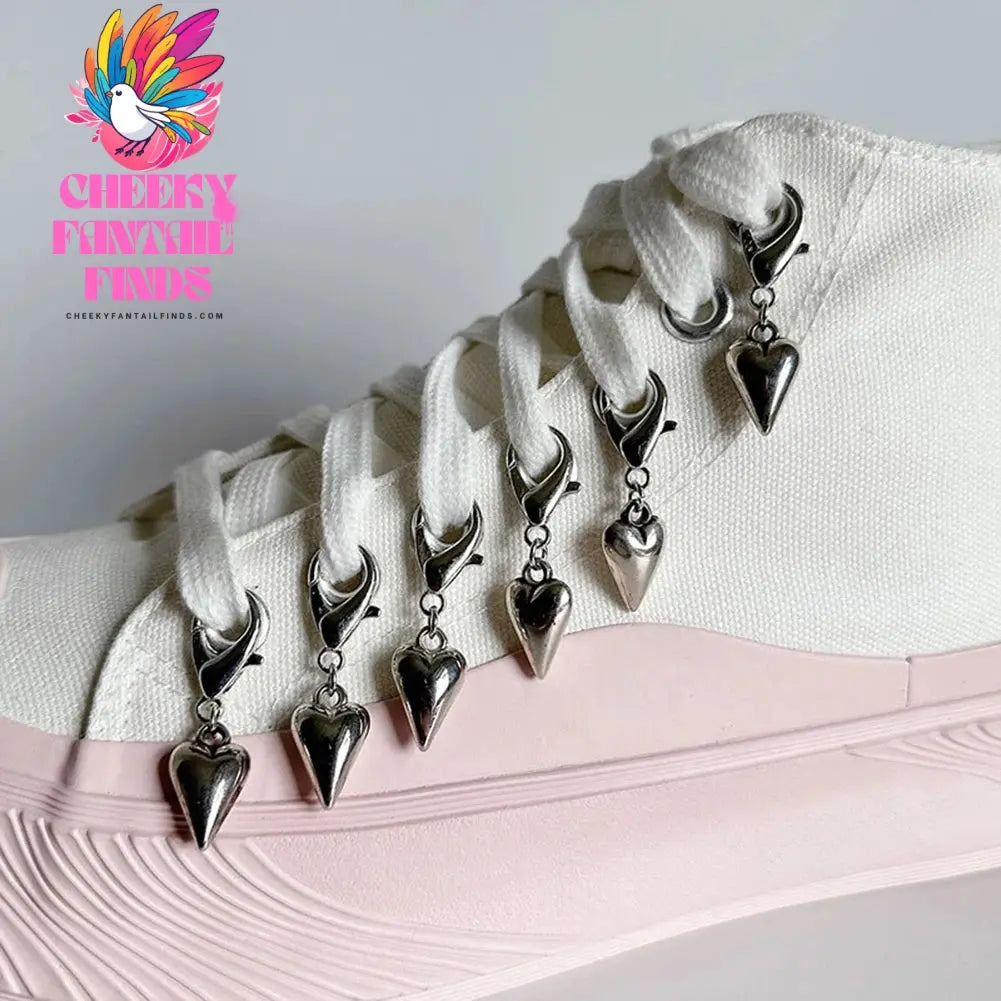1PCS Charm Tassel Heart Pendant Boot Shoe Chain Sneakers Jewelry For Women Unisex Trendy Sports Shoes Chain Party Jewelry Gift Cheeky Fantail Finds