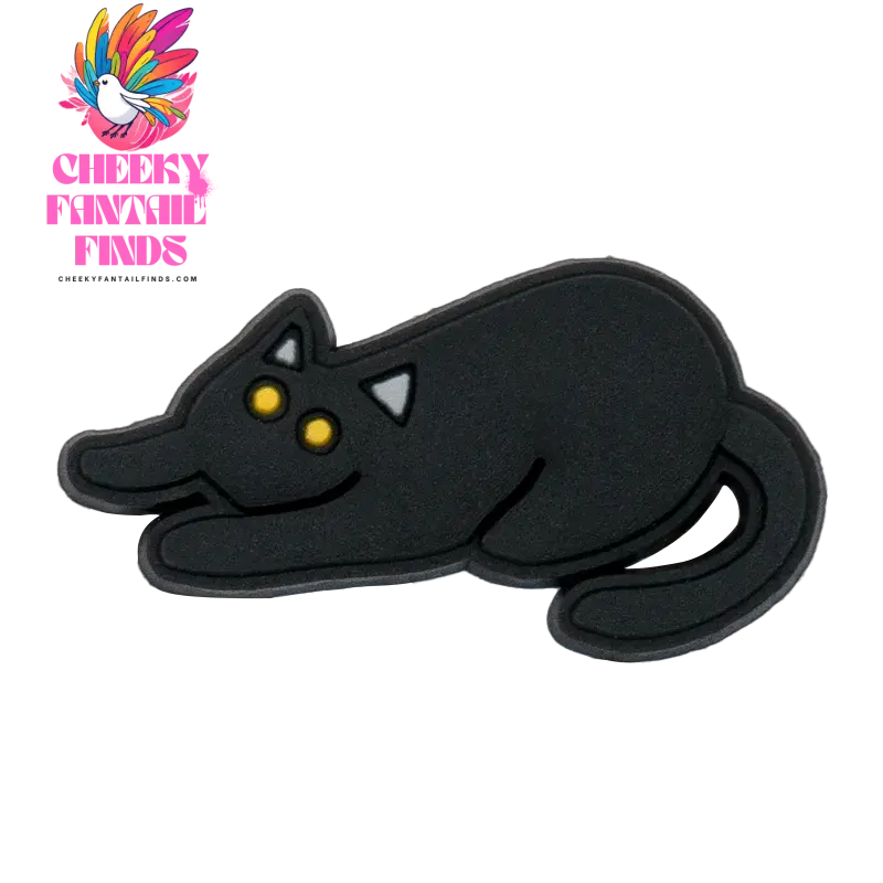 1PCS Cute Cats Shoe Charms Black Cat Shoe Accessories for Clogs Women's Snadal Decoration Men Kids Slippers Buckle Pins Pendants - Cheeky Fantail Finds
