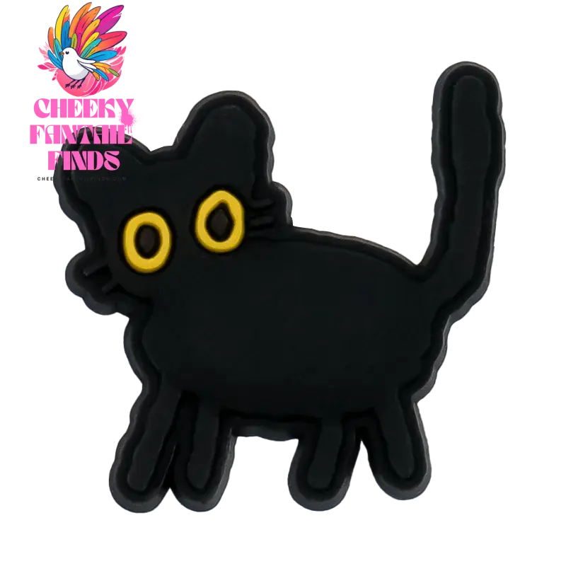 1PCS Cute Cats Shoe Charms Black Cat Shoe Accessories for Clogs Women's Snadal Decoration Men Kids Slippers Buckle Pins Pendants - Cheeky Fantail Finds