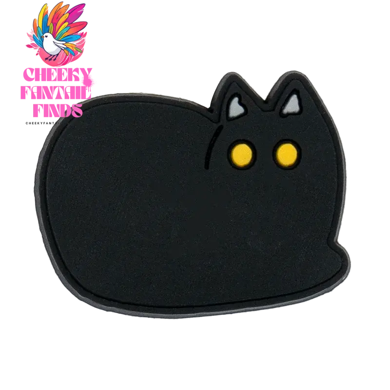 1PCS Cute Cats Shoe Charms Black Cat Shoe Accessories for Clogs Women's Snadal Decoration Men Kids Slippers Buckle Pins Pendants - Cheeky Fantail Finds