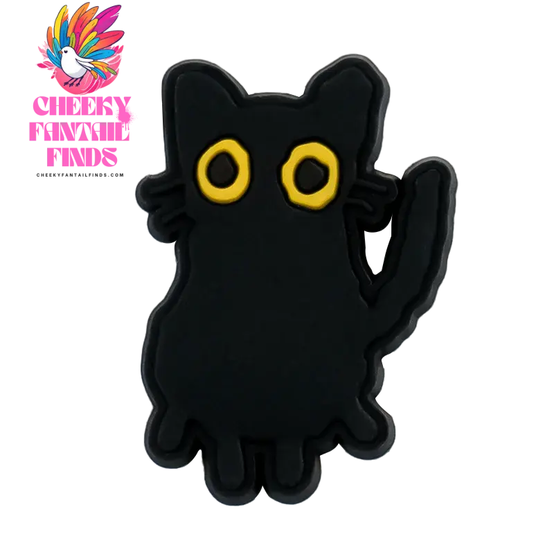 1PCS Cute Cats Shoe Charms Black Cat Shoe Accessories for Clogs Women's Snadal Decoration Men Kids Slippers Buckle Pins Pendants - Cheeky Fantail Finds