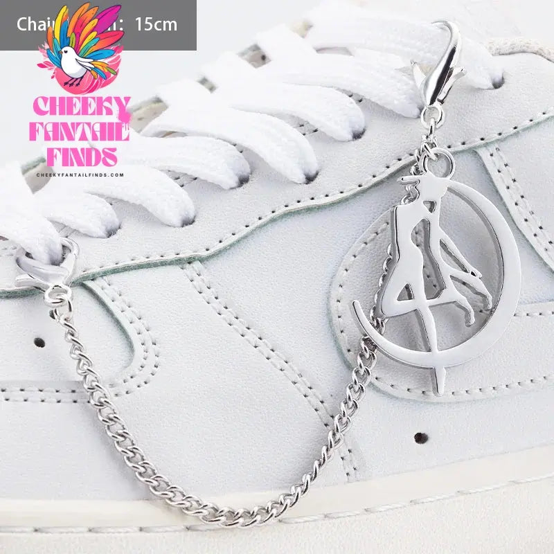 1PCS Luxurious Diamond DIY Heart Star Pearl Shoe Chain Punk Original Detachable Studded Pentagram Shoe Accessories Jewelry Penda Cheeky Fantail Finds