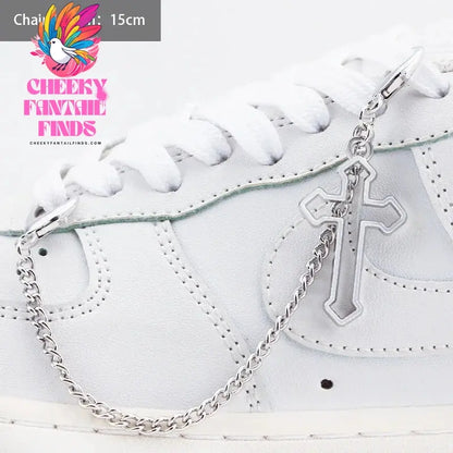 1PCS Luxurious Diamond DIY Heart Star Pearl Shoe Chain Punk Original Detachable Studded Pentagram Shoe Accessories Jewelry Penda Cheeky Fantail Finds
