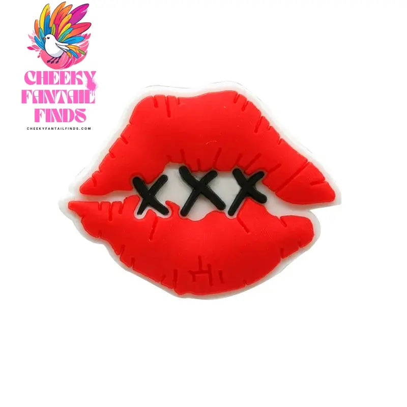 1PCS Valentine's Day Series Shoe Charms Love Rose Diamond Kiss Shoe Buckle Accessories for Couple Romantic Style Holiday Gift - Cheeky Fantail Finds