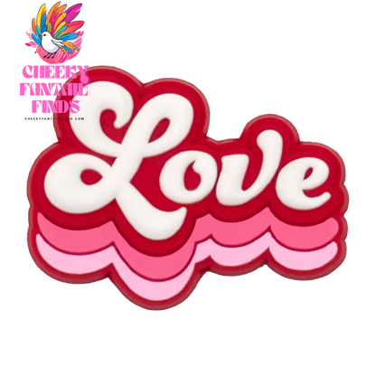 1PCS Valentine's Day Series Shoe Charms Love Rose Diamond Kiss Shoe Buckle Accessories for Couple Romantic Style Holiday Gift - Cheeky Fantail Finds