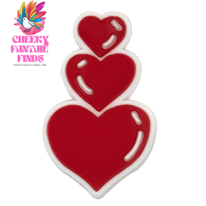 1PCS Valentine's Day Series Shoe Charms Love Rose Diamond Kiss Shoe Buckle Accessories for Couple Romantic Style Holiday Gift - Cheeky Fantail Finds