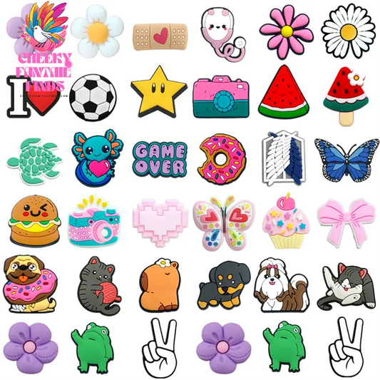 1Pcs Cute frog PVC Shoe Charms X-mas Gift Kids Shoes Accessories Girl Women Watermelon Pins Sandals Buckle Decoration Cheeky Fantail Finds