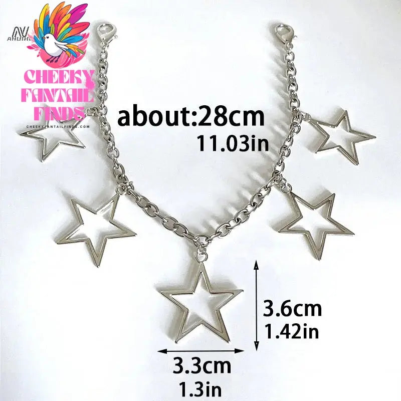 1Pcs Hollow Out Heart Star Charms Shoe Chains Martin Boots Canvas Shoes Buckles Decoration Y2k Shoes Accessories Cheeky Fantail Finds