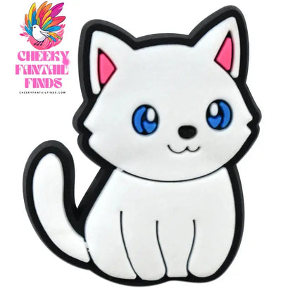 1Pcs PVC Cute Cats Shoes Charms for Shoe DIY Badge Clogs Buckle Kids Pins Decoration Jeans Shoe Accessories Cheeky Fantail Finds