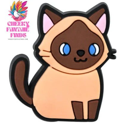 1Pcs PVC Cute Cats Shoes Charms for Shoe DIY Badge Clogs Buckle Kids Pins Decoration Jeans Shoe Accessories Cheeky Fantail Finds