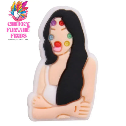 1Pcs PVC Sexy Body Part Woman Sandals Shoe Charms Accessories Shoe Buckle For Bracelet Kids Holiday Gift Cheeky Fantail Finds