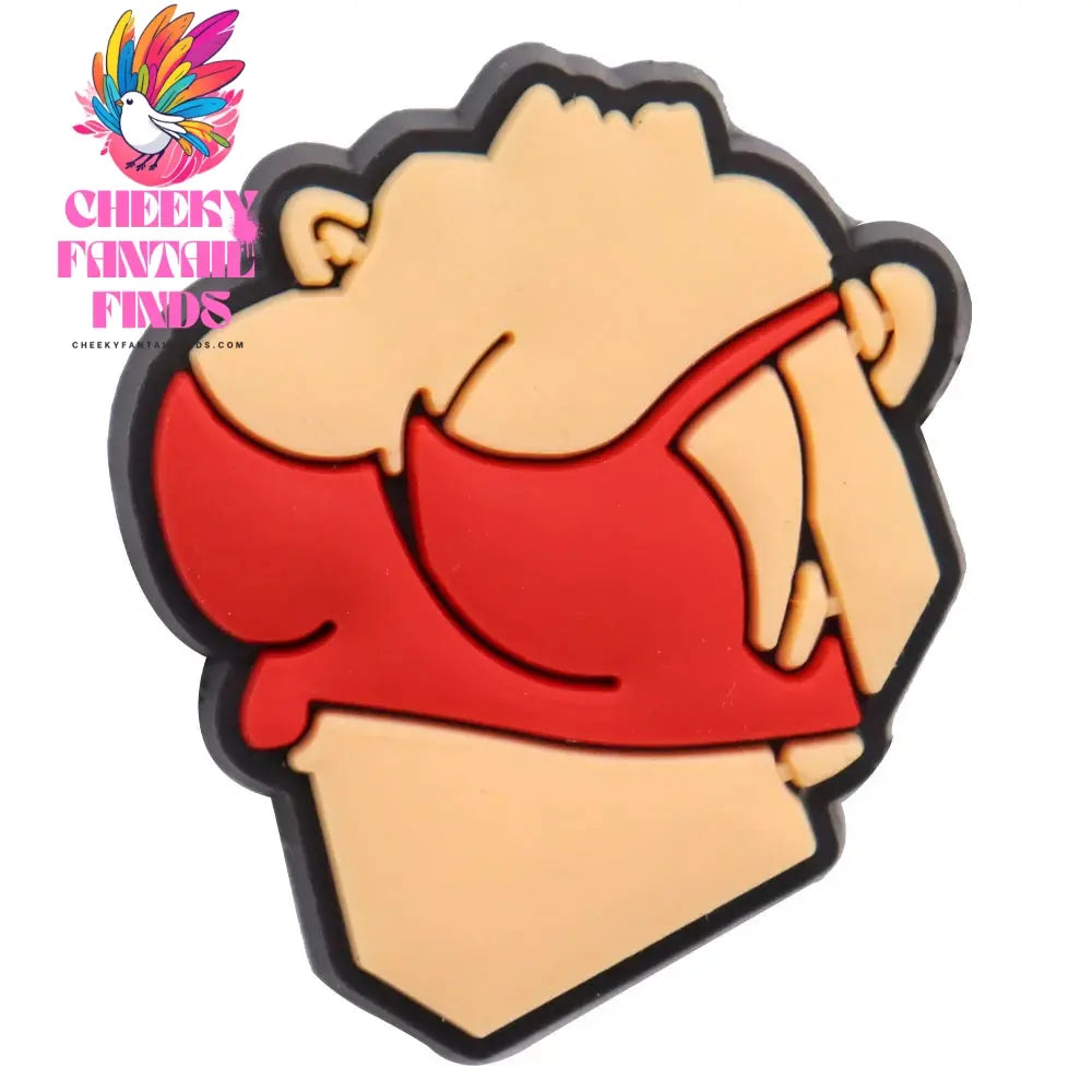 1Pcs PVC Sexy Body Part Woman Sandals Shoe Charms Accessories Shoe Buckle For Bracelet Kids Holiday Gift Cheeky Fantail Finds