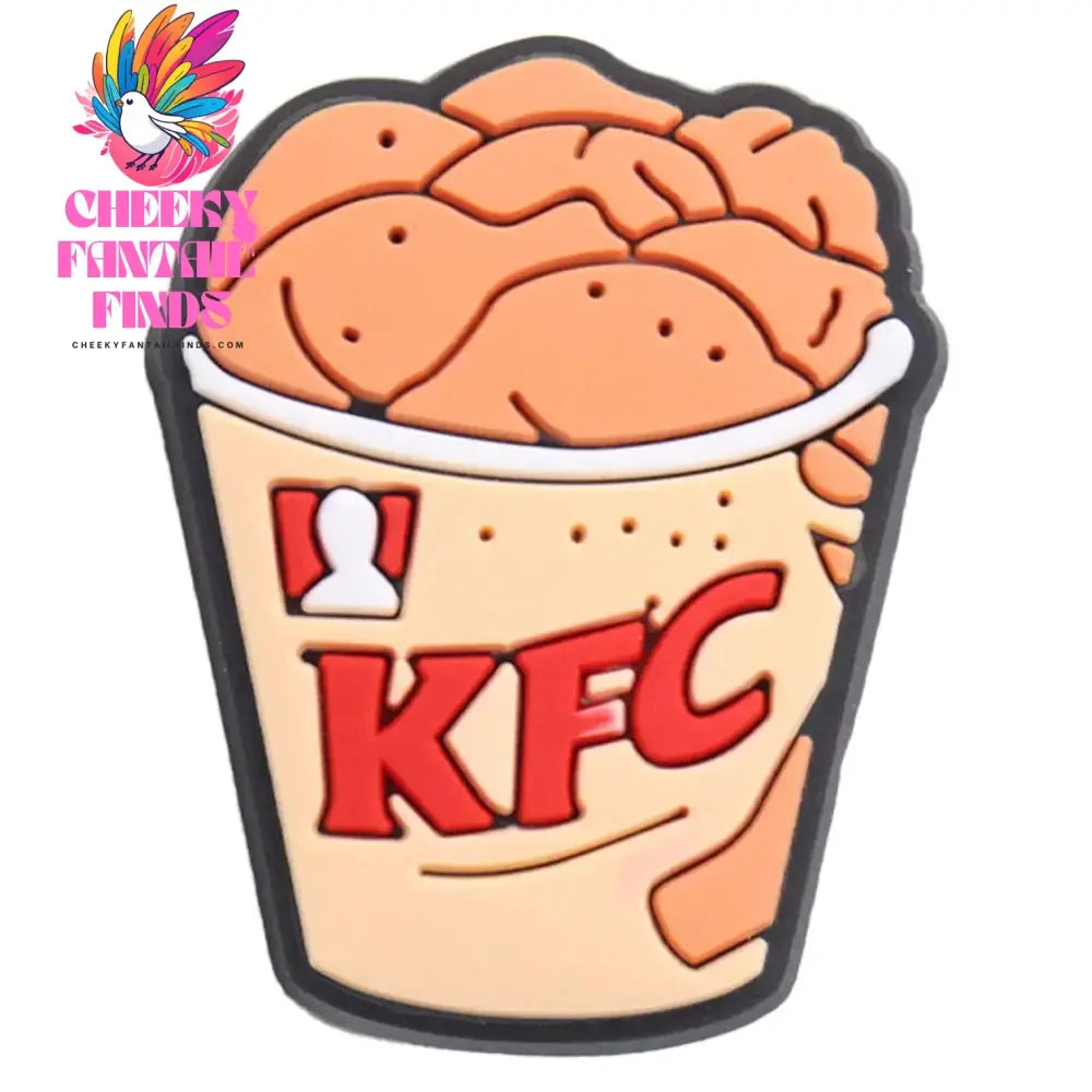 1Pcs Yummy Cookie Fried Chicken Chocolate Bar Candy Children Pvc Shoe Buckle Charms Clog Accessories Fit Women Sandals - Cheeky Fantail Finds