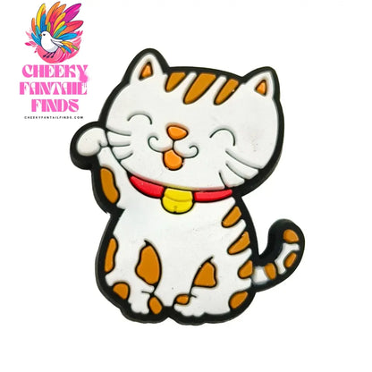 1pc Cute Cartoon Cats PVC Shoe Charms for Clogs Accessories Shoe Decorations Sandals Pins DIY  Kids Women Beach Bag Accessories - Cheeky Fantail Finds