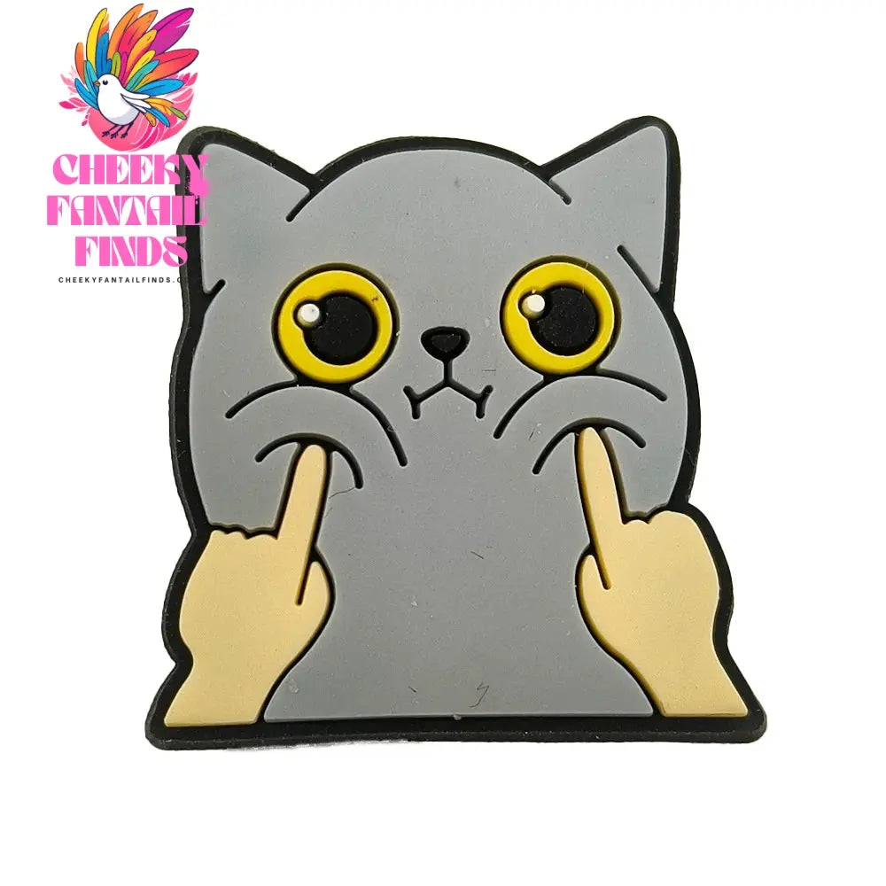 1pc Cute Cartoon Cats PVC Shoe Charms for Clogs Accessories Shoe Decorations Sandals Pins DIY  Kids Women Beach Bag Accessories - Cheeky Fantail Finds