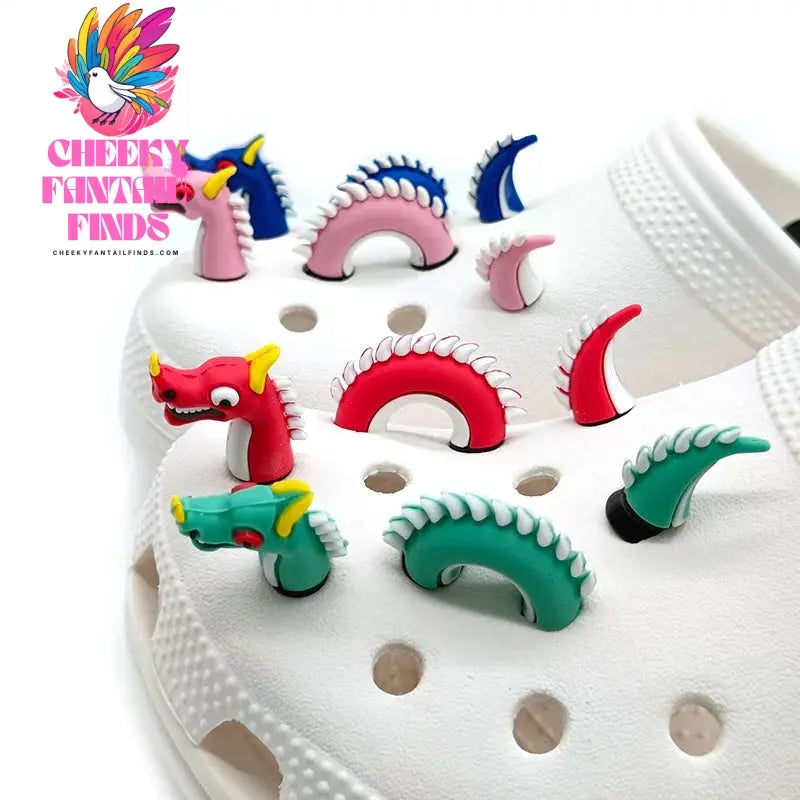 1pcs 3D Cute Dinosaur Rabbit Duck Shoe Charms Accessories Kawaii Bee Frog Sneakers Shoe Decorations Pins for Woman Men Sandal - Cheeky Fantail Finds