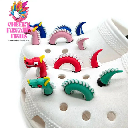 1pcs 3D Cute Dinosaur Rabbit Duck Shoe Charms Accessories Kawaii Bee Frog Sneakers Shoe Decorations Pins for Woman Men Sandal - Cheeky Fantail Finds