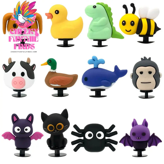 1pcs 3D Shoe Charms Animal Pins Dinosaur Dog Duck Shoe  Accessories Decorations for Woman Men Kids Halloween Gifts Clog Buckles - Cheeky Fantail Finds