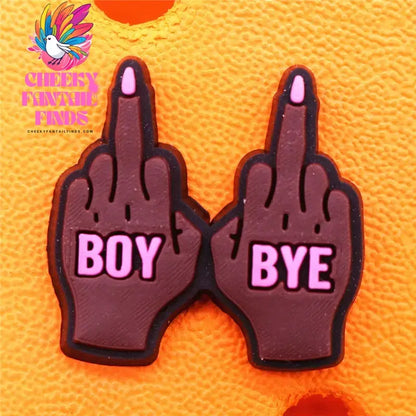 1pcs Black King Period PVC Theme Shoe Charms Decorations Melanin Magic Power Shoe Accessories Boy Bye Vote Shoes Buckle Pin Clip Cheeky Fantail Finds