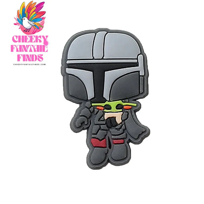 1pcs CCF Yoda Baby Popular Movie Series shoe Charms Designer for Shoe Charms Accessories for Classic Clog Kids Gift Hot Sale Cheeky Fantail Finds