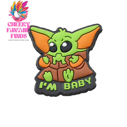 1pcs CCF Yoda Baby Popular Movie Series shoe Charms Designer for Shoe Charms Accessories for Classic Clog Kids Gift Hot Sale Cheeky Fantail Finds