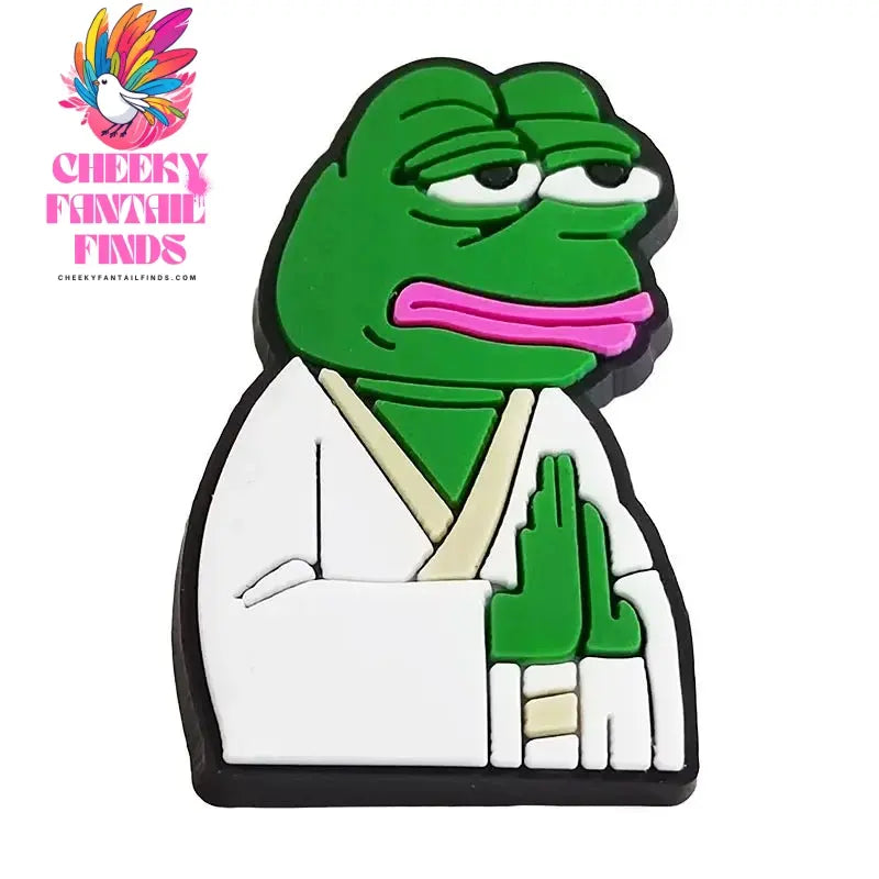 1pcs Cartoon Sad Frog Pepe PVC Duck Shoe Buckle Decoration Cute Shoes Accessories DIY for Shoes Women Girls Kids Boy Party Gifts Cheeky Fantail Finds
