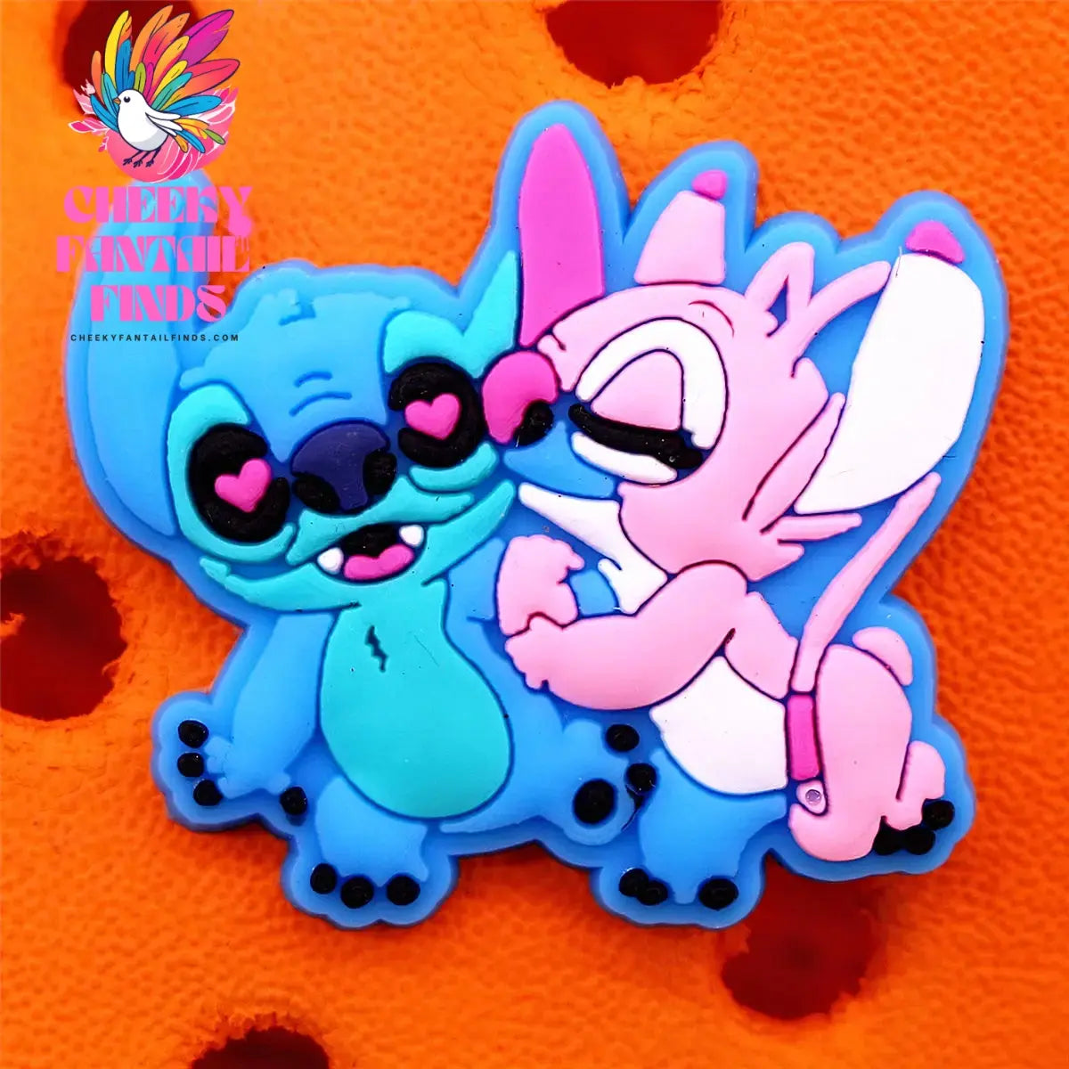 1pcs Cartoon movie Lilo Stitch Shoe Accessories Clog Charms Sandals Decoration Pink Stitch Angel PVC Clogs Buckle for Kids Gifts Cheeky Fantail Finds
