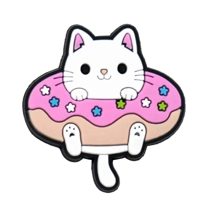 1pcs Cute Animals Cat Panda Cow Pig Charms for Shoe Decorations Pins for Kids Boy Girls Favor Gifts Accessories Dogs - Cheeky Fantail Finds