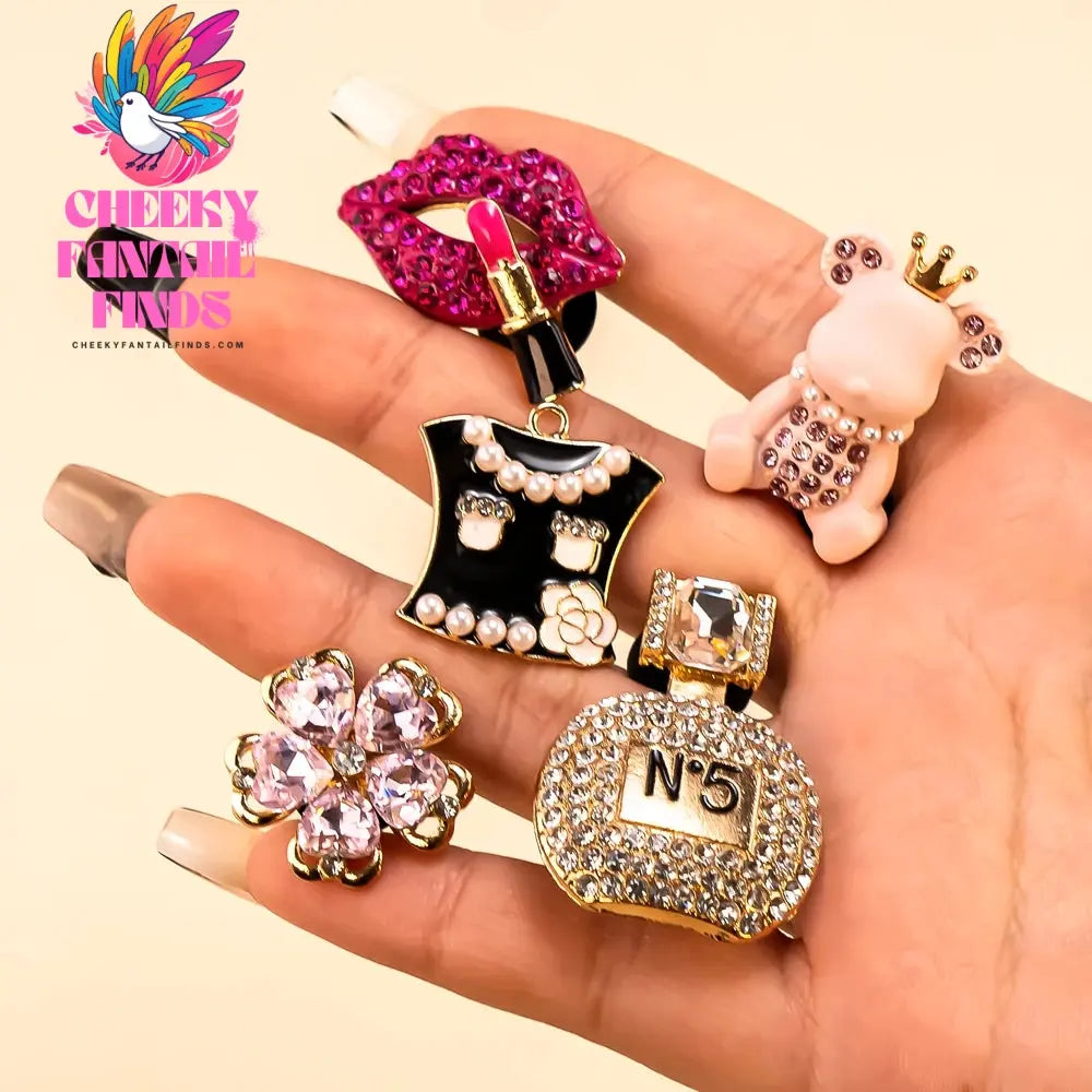 1pcs Designer Metal Shoe Charms Shinning Decorations for Sandal Pins for Women Girls Gift Pearl Shoe Accessories for Clog Buckle - Cheeky Fantail Finds