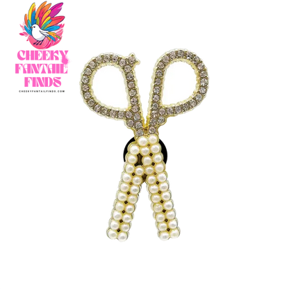 1pcs Designer Metal Shoe Charms Shinning Decorations for Sandal Pins for Women Girls Gift Pearl Shoe Accessories for Clog Buckle - Cheeky Fantail Finds