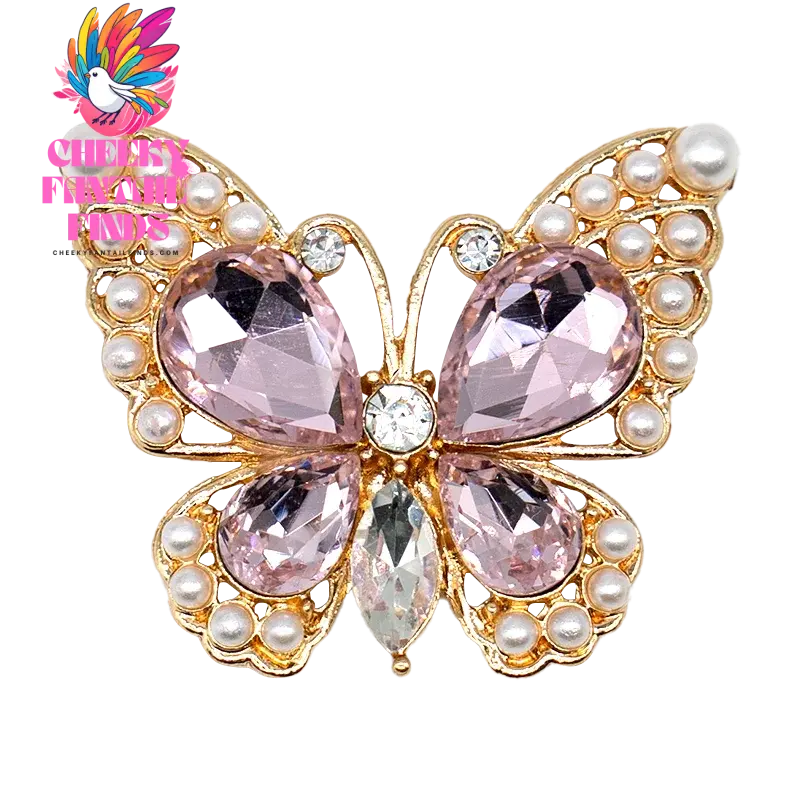 1pcs Designer Metal Shoe Charms Shinning Decorations for Sandal Pins for Women Girls Gift Pearl Shoe Accessories for Clog Buckle - Cheeky Fantail Finds