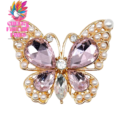 1pcs Designer Metal Shoe Charms Shinning Decorations for Sandal Pins for Women Girls Gift Pearl Shoe Accessories for Clog Buckle - Cheeky Fantail Finds