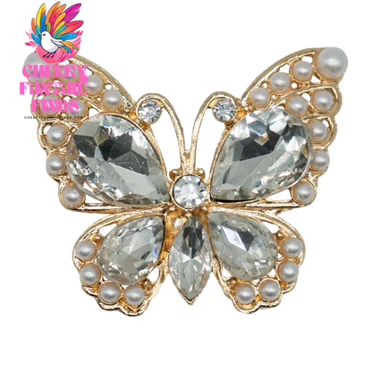1pcs Designer Metal Shoe Charms Shinning Decorations for Sandal Pins for Women Girls Gift Pearl Shoe Accessories for Clog Buckle - Cheeky Fantail Finds