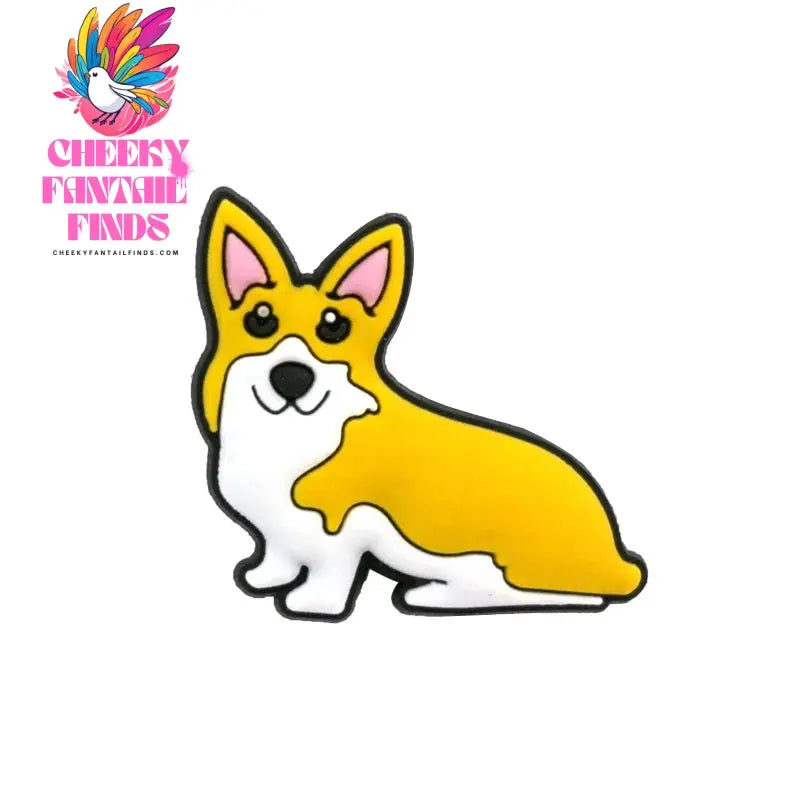 1pcs Dog Corgi Bulldog Shoe Charms Accessories,Shoe Decorations Pins for Woman Men Girls Boys Kids,Garden Sandals Clog Buckles Cheeky Fantail Finds