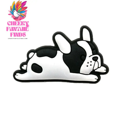 1pcs Dog Corgi Bulldog Shoe Charms Accessories,Shoe Decorations Pins for Woman Men Girls Boys Kids,Garden Sandals Clog Buckles Cheeky Fantail Finds