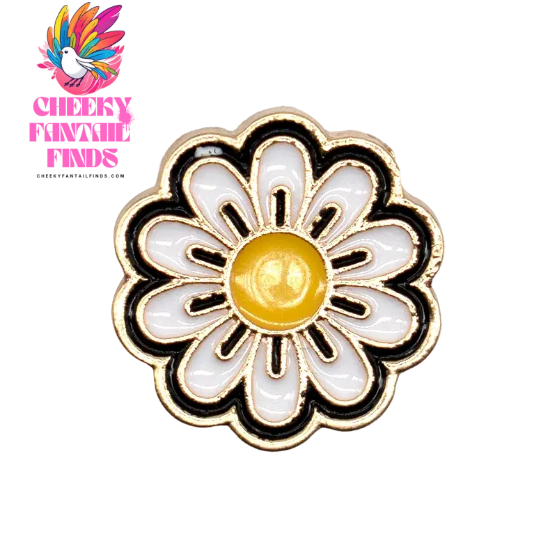 1pcs Golden Metal Shoes Charms Designer Luxury Butterfly Daisy Pins for Women Girls Shoes Decorations Accessories Buckles Gift - Cheeky Fantail Finds
